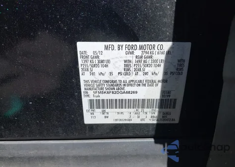 2013 Ford Explorer Limited from USA, damaged, VIN 1FM5K8F82DGA68269